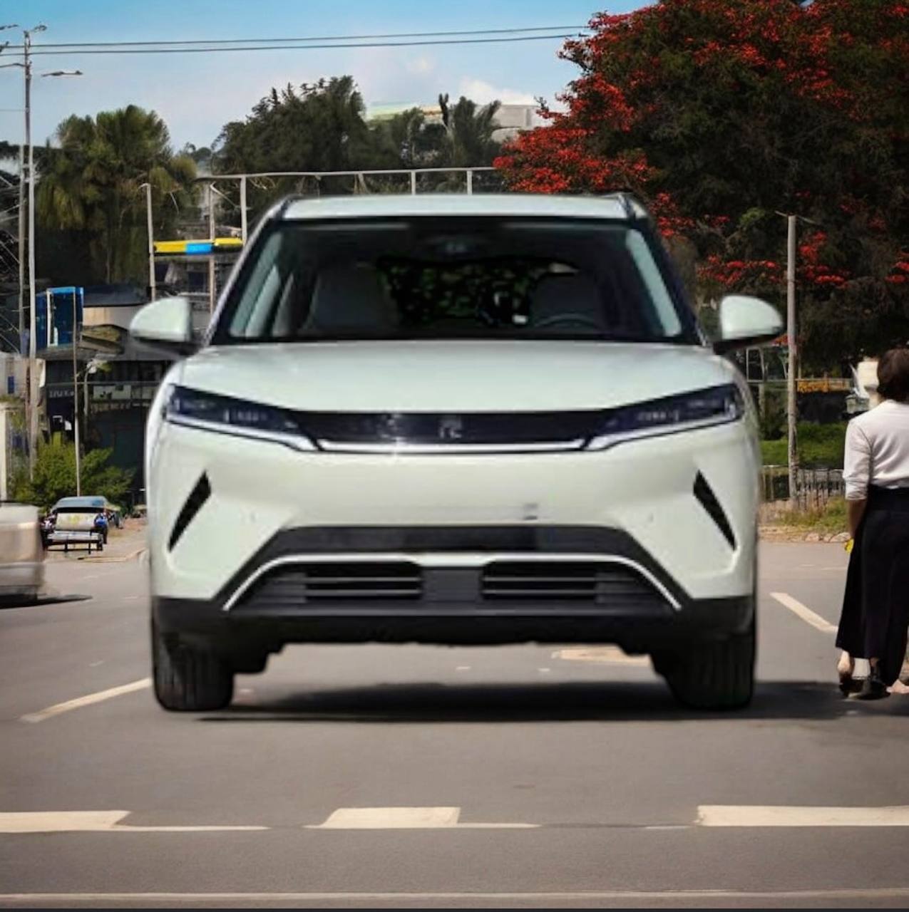2025 BYD Yuan Up Electric SUV in a modern setting.