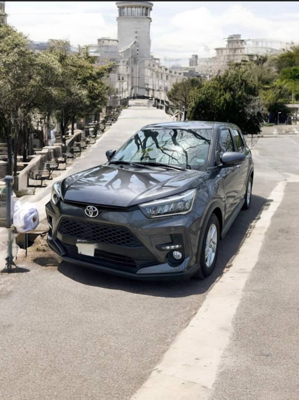 2022 Toyota Raize (A250) SUV parked outdoors showcasing its sleek design and modern features.