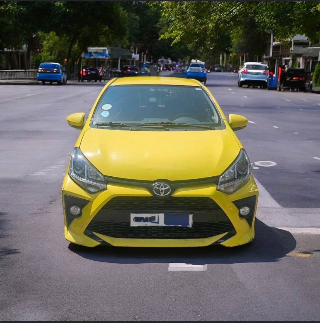 Yellow 2021 Toyota Agya for sale in Addis Ababa featuring LED