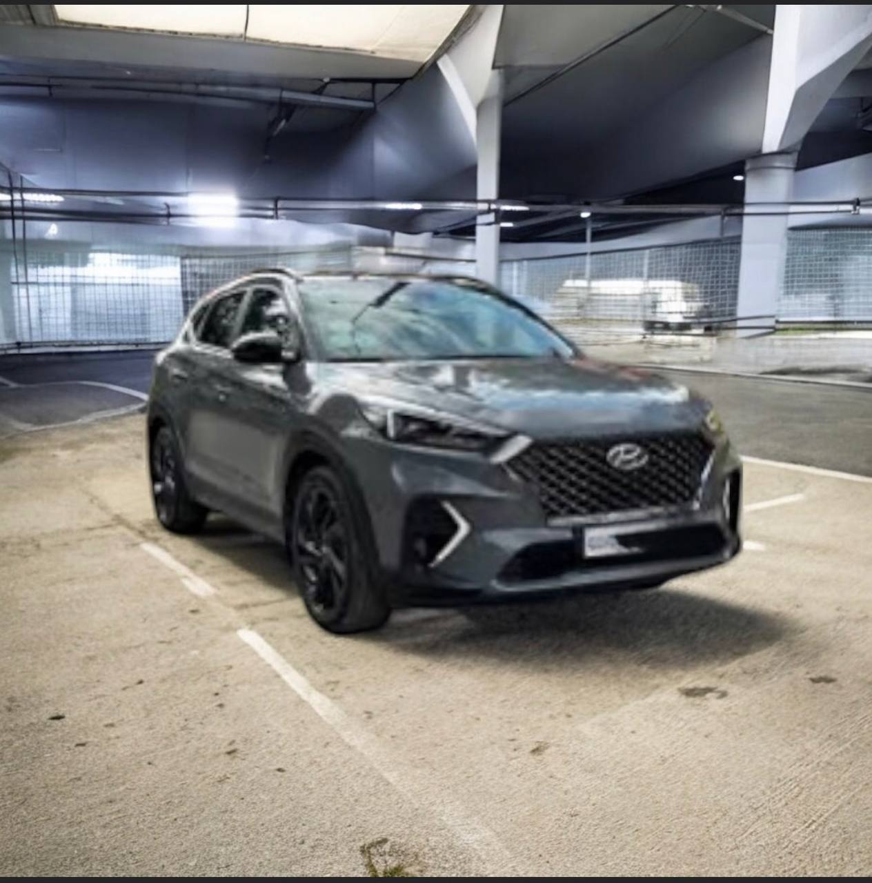 Silver Hyundai Tucson NX4 European Spec front view in Addis Ababa