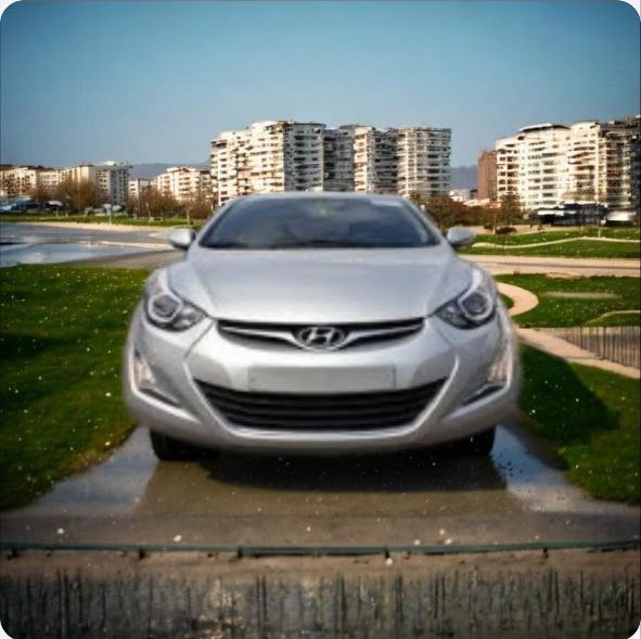 Pristine 2015 Hyundai Elantra for sale in Ethiopia with original white factory paint and LED headlights.