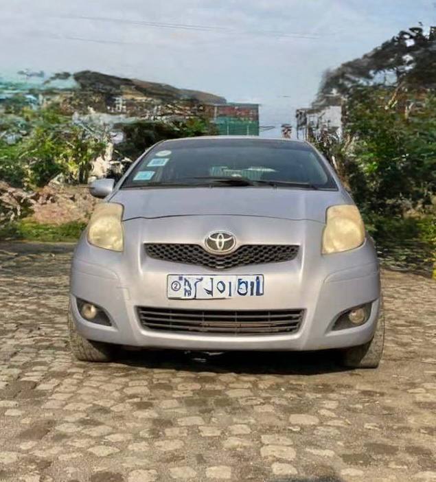 Interior of a Toyota Vitz 2010 Ethiopia showing VSC and TRC controls