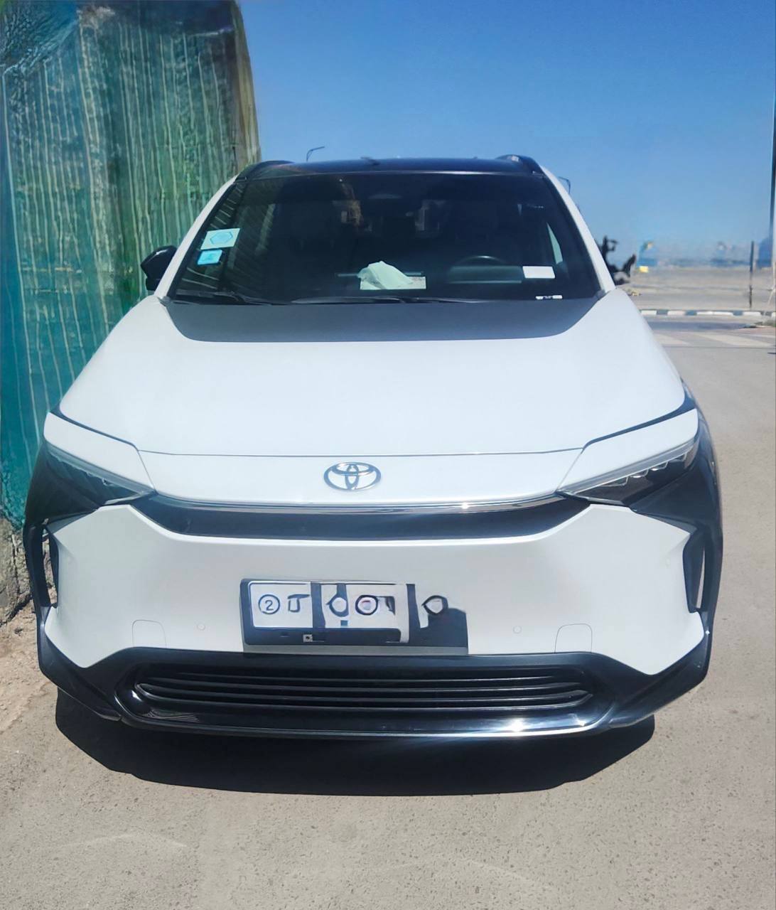 A sleek silver 2023 Toyota bZ4X electric SUV with AWD X-MODE and modern minimalist exterior, reflecting the competitive 2023 Toyota bZ4X price Ethiopia market.