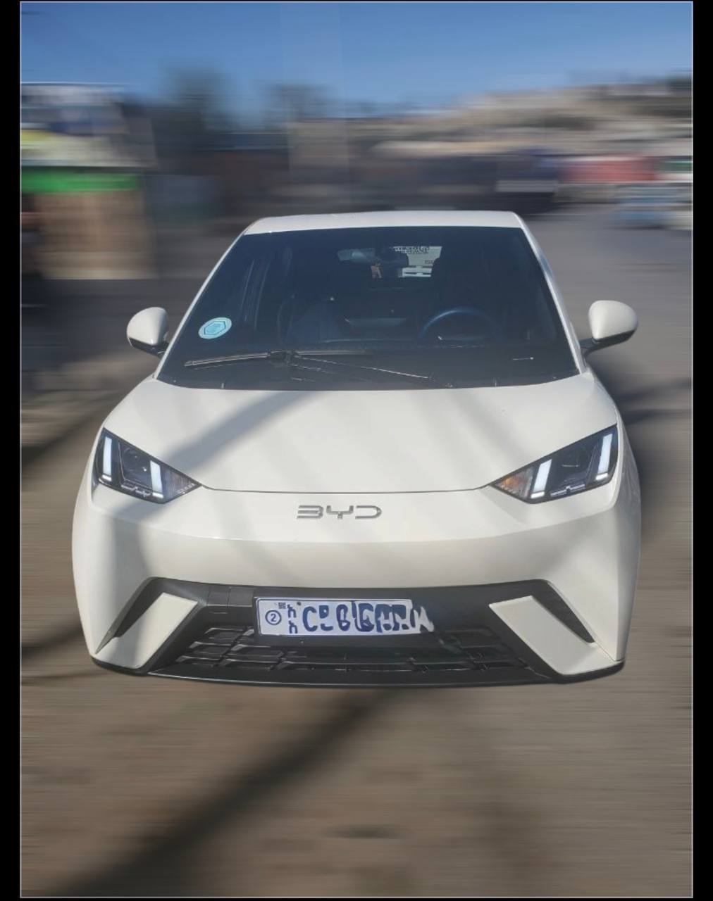 2024 BYD Seagull Fly Edition electric car in Apricity White for sale in Addis Ababa.
