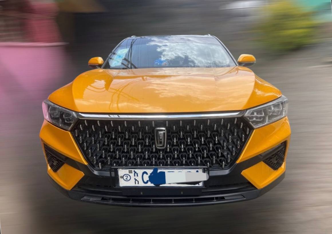 Yellow and black 2021 FAW Bestune T77 Ethiopia SUV for sale