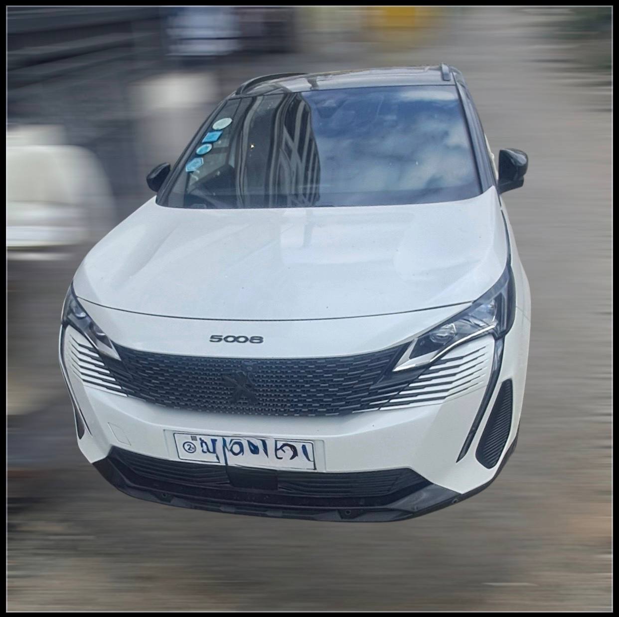 2021 Peugeot 5008 SUV Facelift with LED lighting parked in Addis Ababa