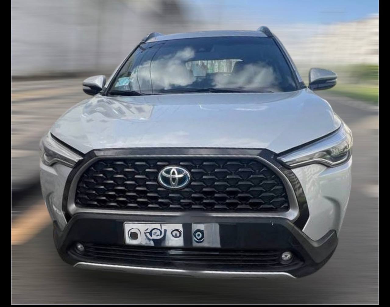 2022 Toyota Corolla Cross Ethiopia Hybrid in white factory paint