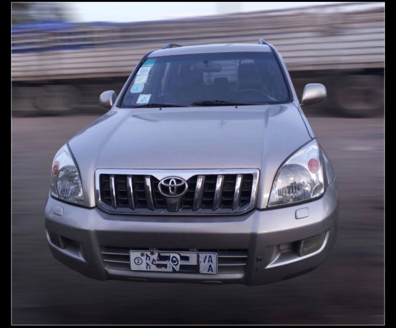 2006 Toyota Prado J120 in factory silver paint for sale in Ethiopia.