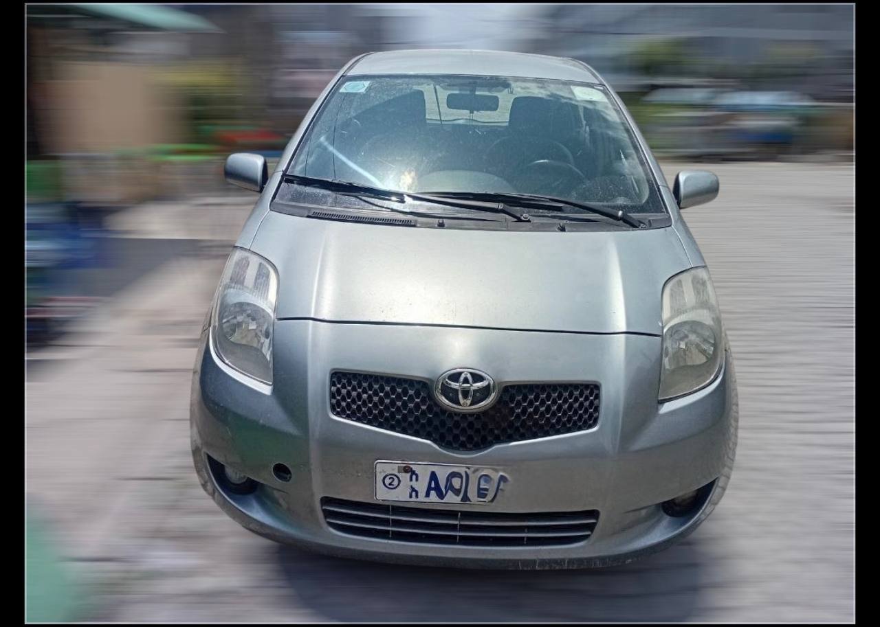 2008 Toyota Yaris XP90 Silver Gray for sale in Addis Ababa Ethiopia - Front View