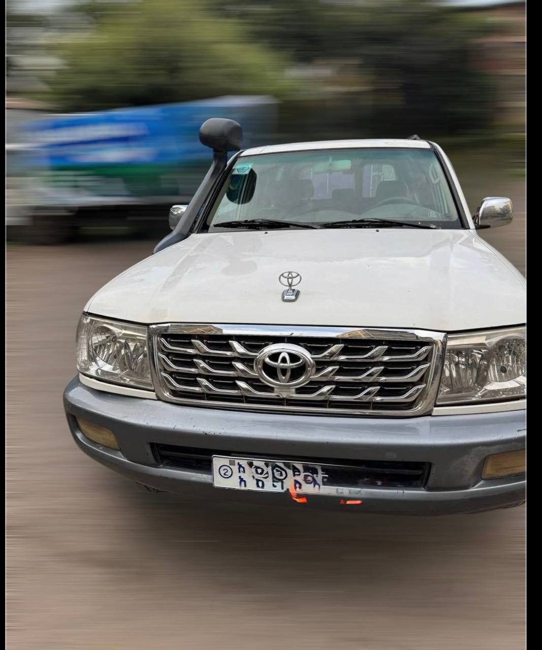 A restored white Toyota Land Cruiser J105 SUV for sale in Addis Ababa, Ethiopia.