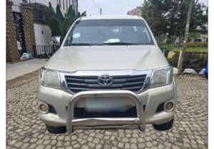 Silver 2014 Toyota Hilux Vigo Extra Cab pickup truck for sale in Ethiopia